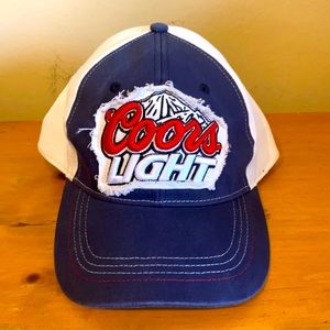 Unisex Adjustable distressed Coors Light Hat